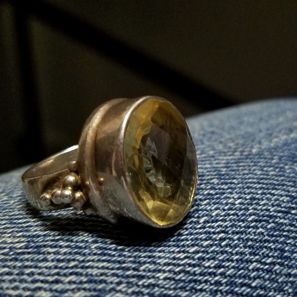 💛💛HOST PICK 🎁🎀  CITRINE Gem Cocktail Ring - Picture 4 of 4